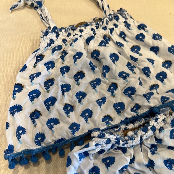 Skemo little girls 0-2 two piece block print outfit - Picture 3 of 3